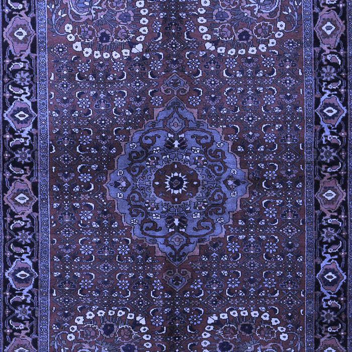 Machine Washable Persian Blue Traditional Rug, wshtr1830blu