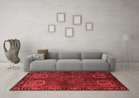 Machine Washable Persian Red Traditional Rug, wshtr1830red