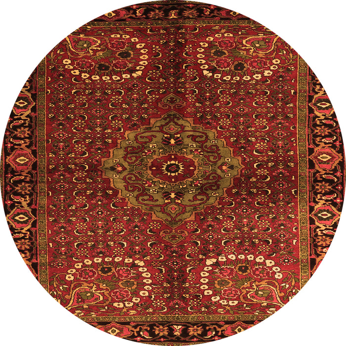 Square Persian Orange Traditional Rug, tr1830org