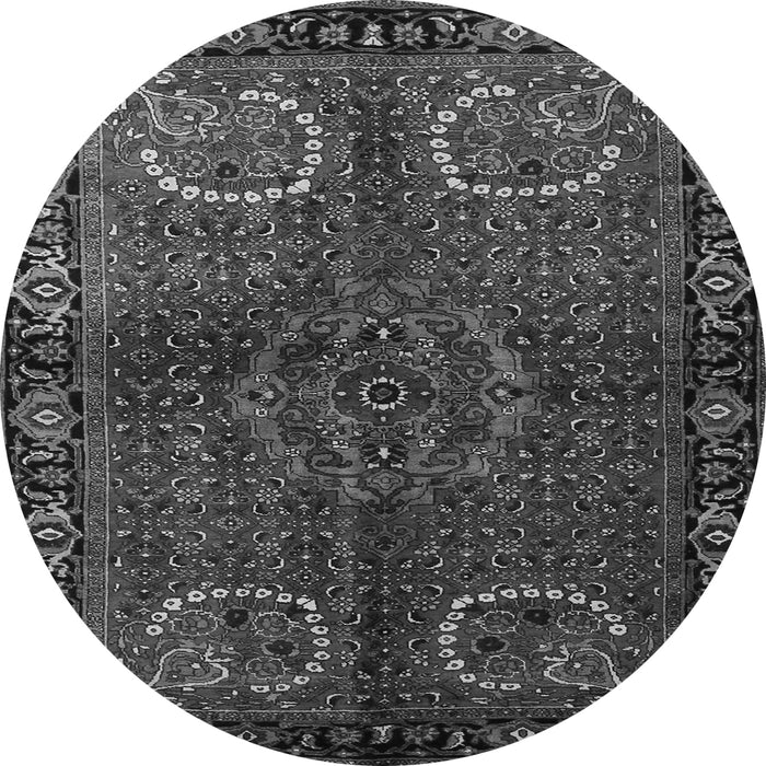 Machine Washable Persian Gray Traditional Rug, wshtr1830gry