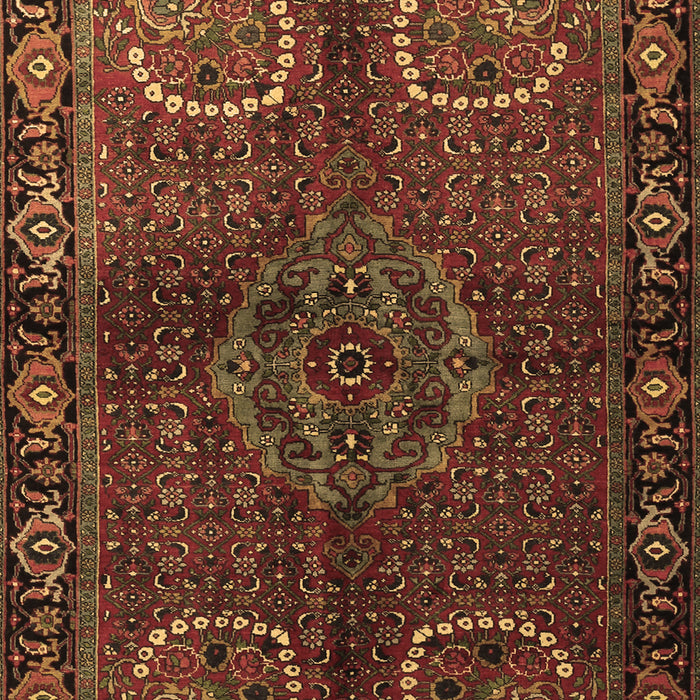 Machine Washable Persian Brown Traditional Rug, wshtr1830brn