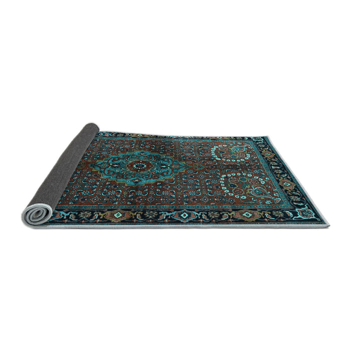 Sideview of Persian Light Blue Traditional Rug, tr1830lblu