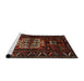 Sideview of Machine Washable Traditional Sienna Brown Rug, wshtr1831