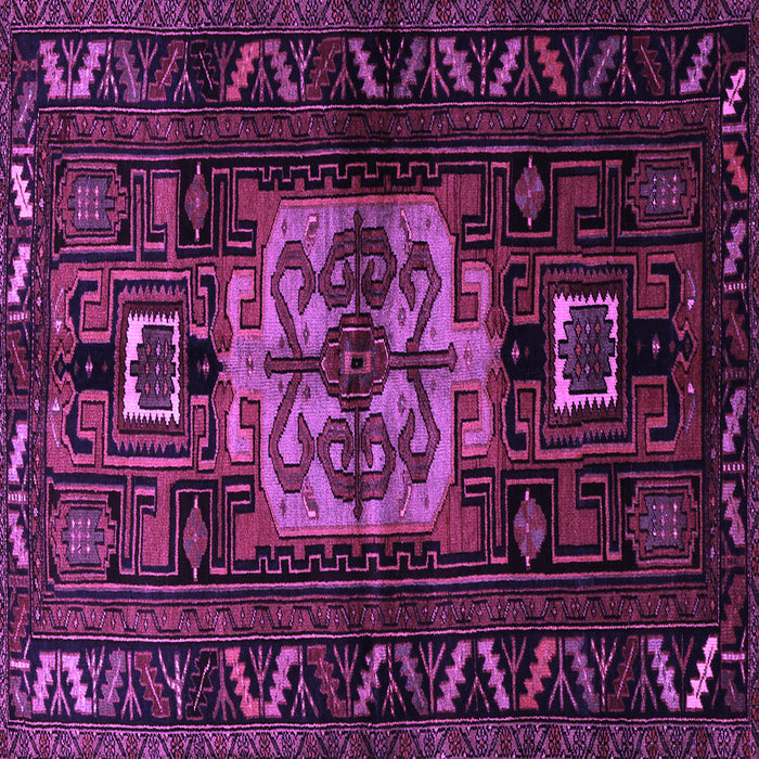 Square Persian Purple Traditional Rug, tr1831pur