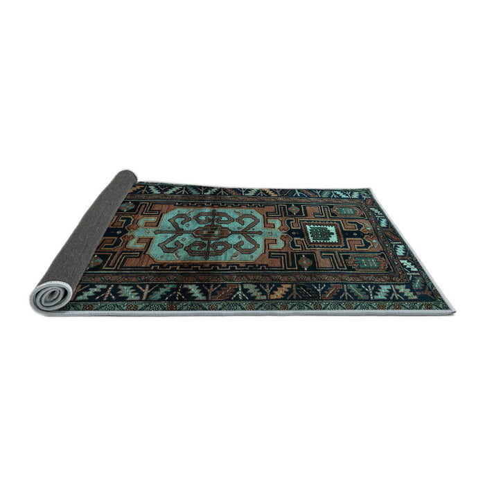 Sideview of Persian Light Blue Traditional Rug, tr1831lblu