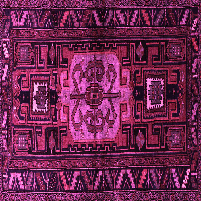 Square Persian Pink Traditional Rug, tr1831pnk
