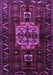 Machine Washable Persian Purple Traditional Area Rugs, wshtr1831pur