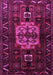 Machine Washable Persian Pink Traditional Rug, wshtr1831pnk