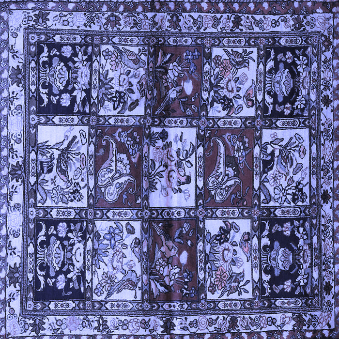 Square Persian Blue Traditional Rug, tr1832blu
