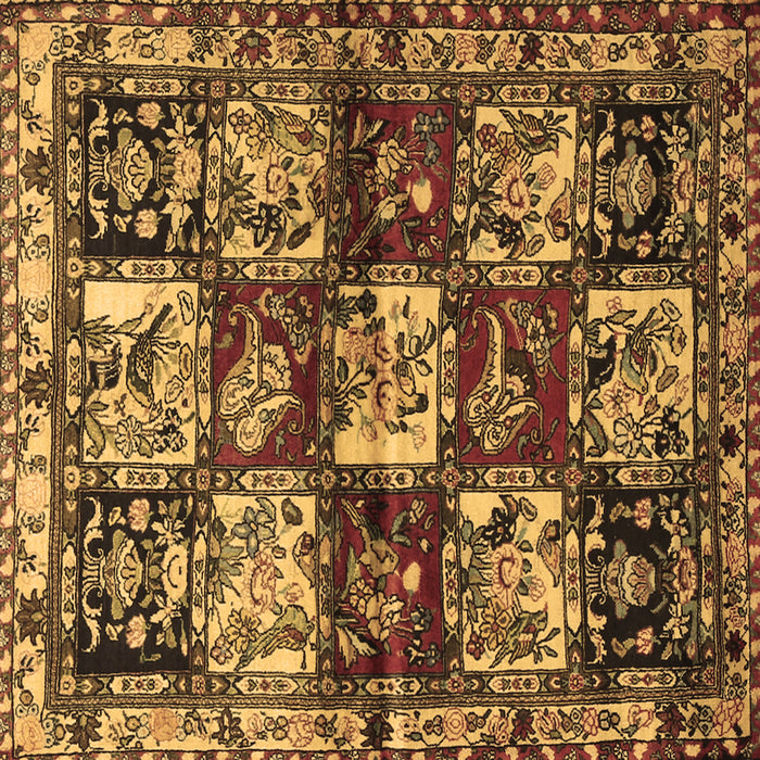 Square Persian Brown Traditional Rug, tr1832brn