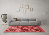 Machine Washable Persian Red Traditional Rug, wshtr1832red