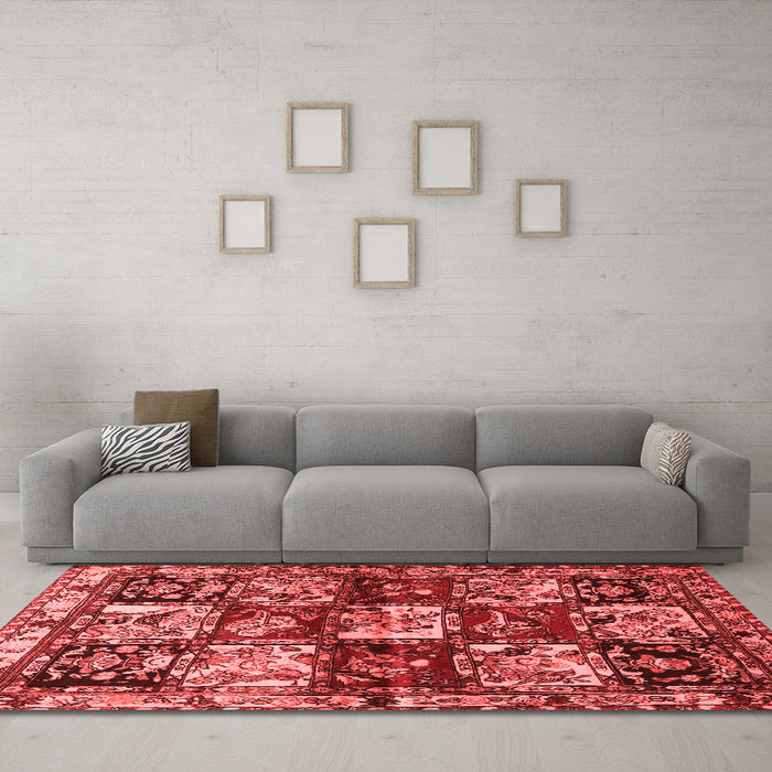 Traditional Red Washable Rugs