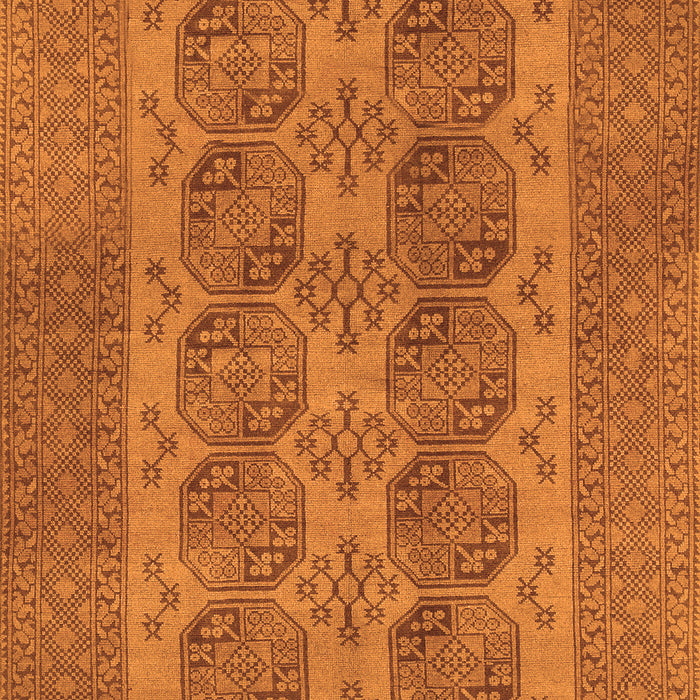 Serging Thickness of Machine Washable Persian Orange Traditional Area Rugs, wshtr1833org