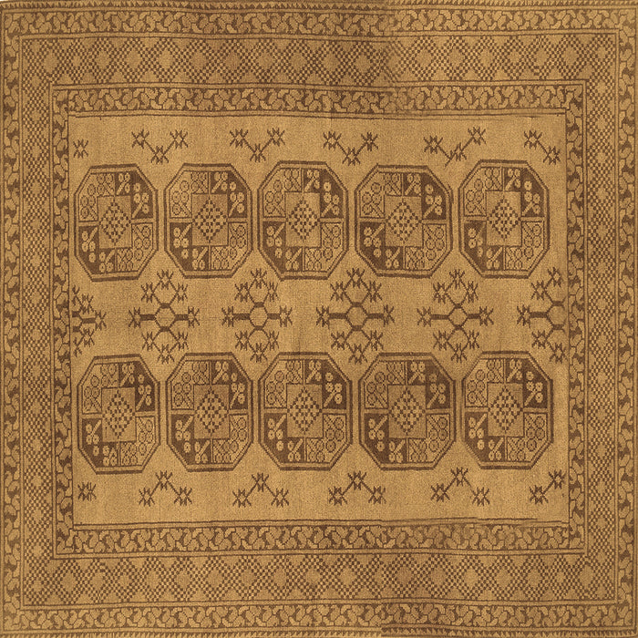 Square Persian Brown Traditional Rug, tr1833brn