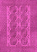 Machine Washable Persian Pink Traditional Rug, wshtr1833pnk