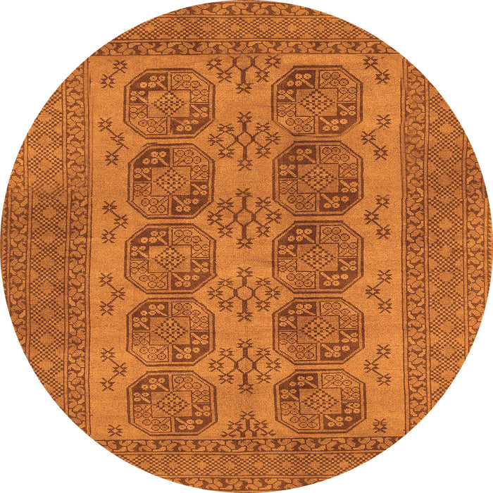 Machine Washable Persian Orange Traditional Area Rugs, wshtr1833org