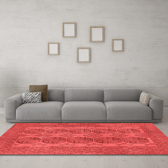 Traditional Red Washable Rugs