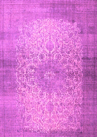 Medallion Purple Traditional Rug, tr1834pur