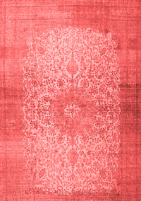 Medallion Red Traditional Rug, tr1834red