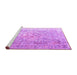 Sideview of Machine Washable Persian Purple Traditional Area Rugs, wshtr1835pur