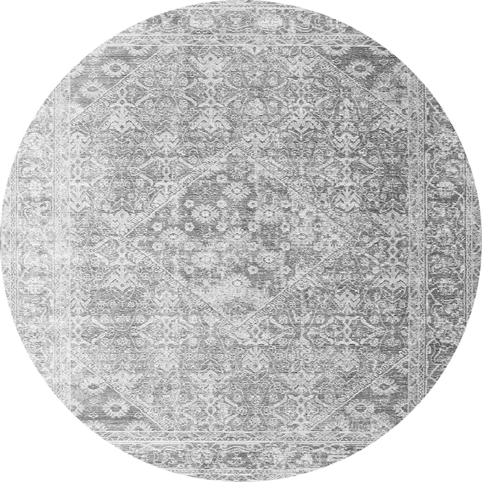 Machine Washable Persian Gray Traditional Rug, wshtr1835gry