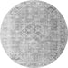 Machine Washable Persian Gray Traditional Rug, wshtr1835gry