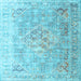 Square Persian Light Blue Traditional Rug, tr1835lblu