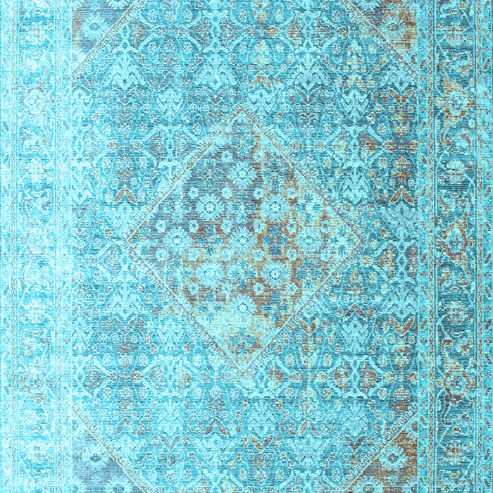 Machine Washable Persian Light Blue Traditional Rug, wshtr1835lblu