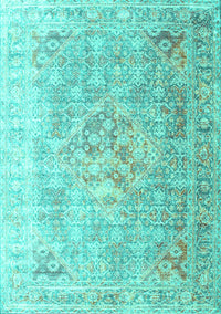 Persian Turquoise Traditional Rug, tr1835turq