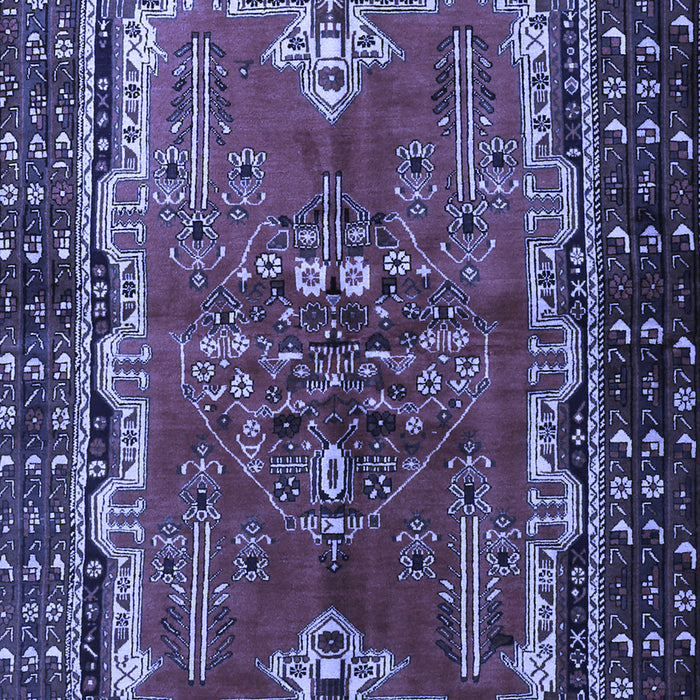 Machine Washable Persian Blue Traditional Rug, wshtr1836blu