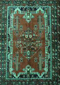 Persian Turquoise Traditional Rug, tr1836turq