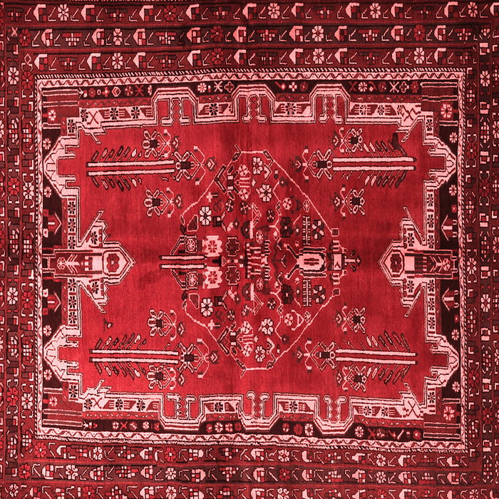 Machine Washable Persian Red Traditional Rug, wshtr1836red