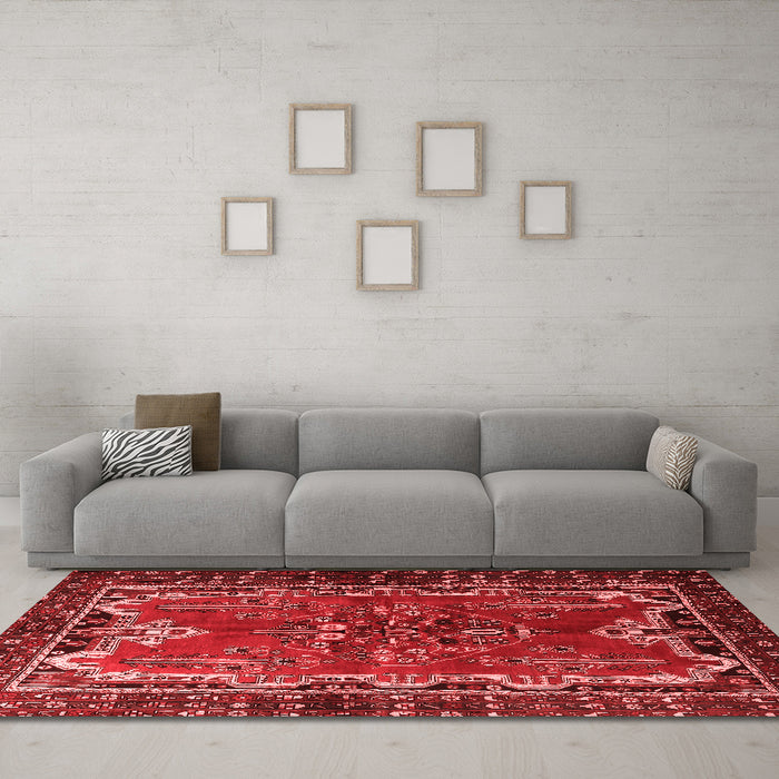 Traditional Red Washable Rugs