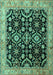 Persian Turquoise Traditional Rug, tr1837turq