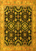 Machine Washable Persian Yellow Traditional Rug, wshtr1837yw