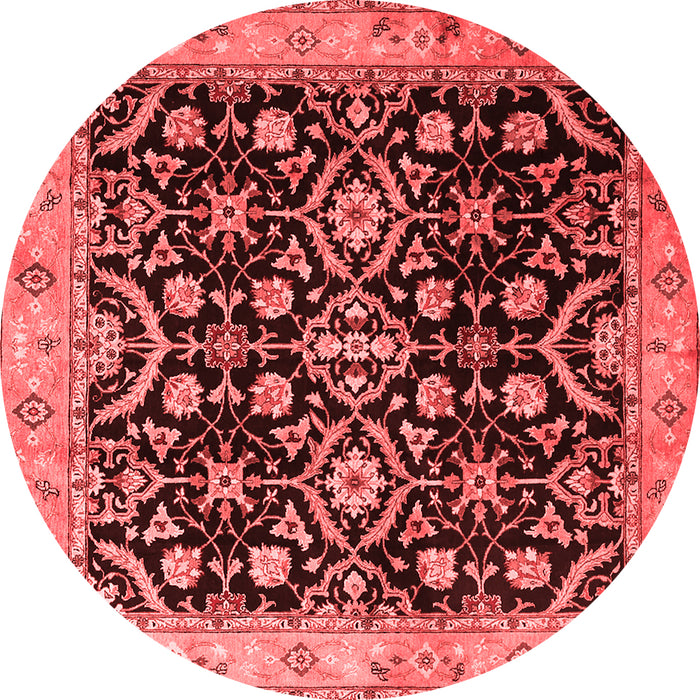 Machine Washable Persian Red Traditional Rug, wshtr1837red