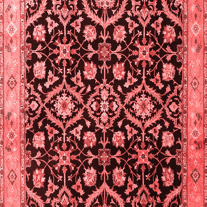 Machine Washable Persian Red Traditional Rug, wshtr1837red