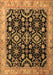 Machine Washable Persian Brown Traditional Rug, wshtr1837brn