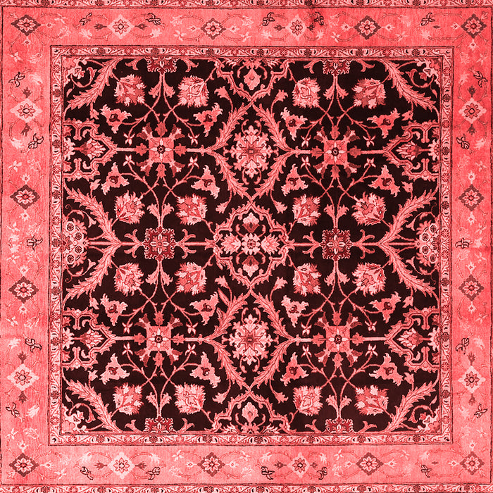 Machine Washable Persian Red Traditional Rug, wshtr1837red