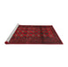 Sideview of Machine Washable Traditional Red Rug, wshtr1838