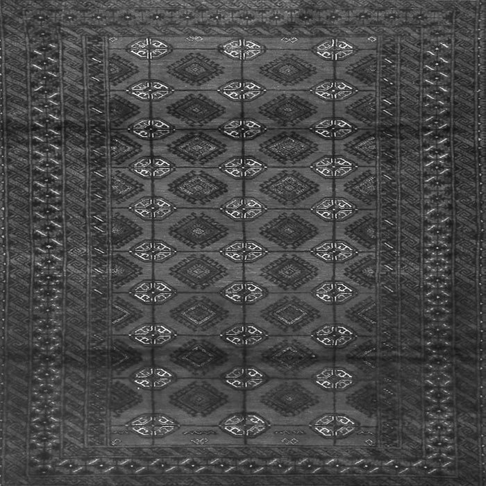 Round Machine Washable Persian Gray Traditional Rug, wshtr1838gry