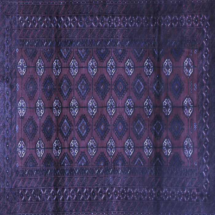 Square Persian Blue Traditional Rug, tr1838blu