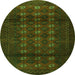 Machine Washable Persian Green Traditional Area Rugs, wshtr1838grn