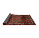 Sideview of Traditional Sienna Brown Persian Rug, tr1839