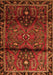 Serging Thickness of Machine Washable Persian Orange Traditional Area Rugs, wshtr1839org