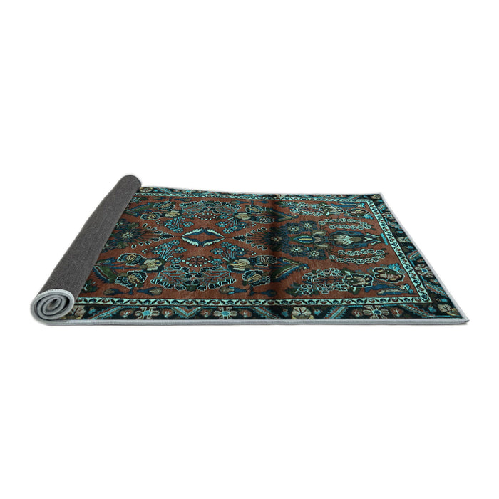 Sideview of Persian Light Blue Traditional Rug, tr1839lblu