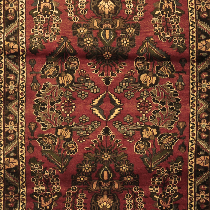 Machine Washable Persian Brown Traditional Rug, wshtr1839brn