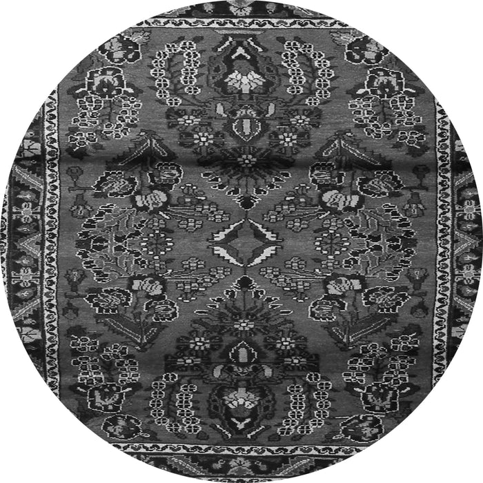 Square Persian Gray Traditional Rug, tr1839gry