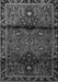 Serging Thickness of Machine Washable Persian Gray Traditional Rug, wshtr1839gry