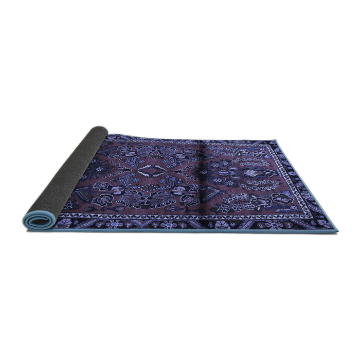 Sideview of Persian Blue Traditional Rug, tr1839blu